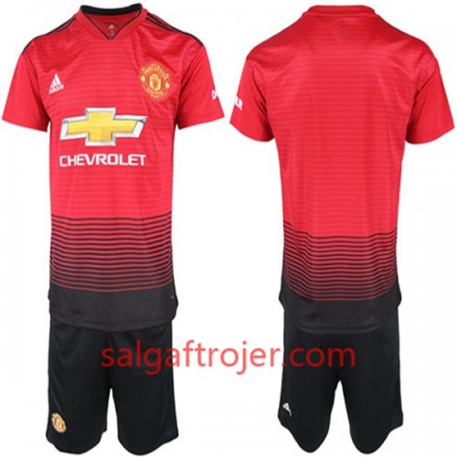 Manchester United Fodboldtrøjer Børn Hjemmebanesæt 2018/19 Kort ærmer Manchester United Fodboldtrøjer Børn Hjemmebanesæt 2018/19 Kort ærmer